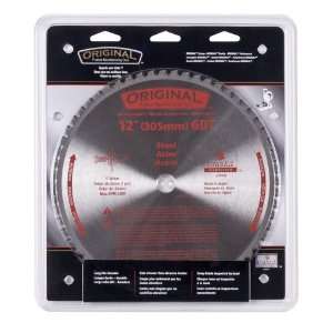   12 Inch 60T C6 Carbide steel cutting saw blade with 1 Inch Round Arbor