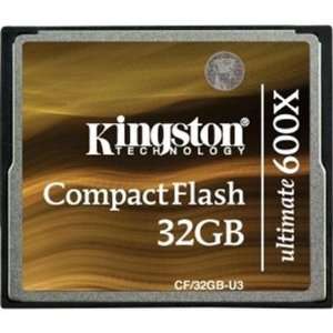  Kingston Ultimate Cf/32gb u3 32 Gb Compactflash Card 600x 