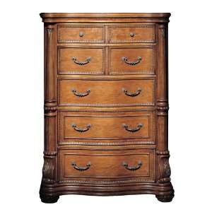  Coronado Furniture Bellagio 5 Drawer Chest, Pecan Finish 