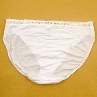   super soft lightly high leg briefs with lace trims at waist