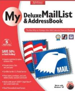 My Deluxe MailList & Address Book PC CD organizing tool  