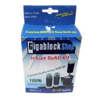 Gigablock Non OEM Black Inkjet cartridge Refill Kit for HP 21 27 56 