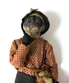  American Slave Doll antique african american black history figurine 