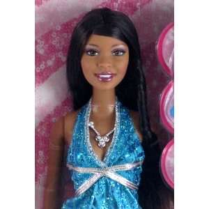   Doll in Shimmery Blue Dress African American 027084898095  