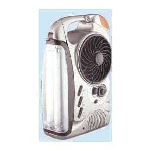 com Multifunctional Louver Fan with Rechargeable Battery (AM/FM Radio 