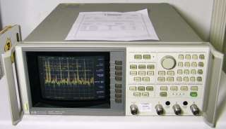 Calibrated HP Agilent 8753C Opt 006 6GHz Network Analyzer with Brand 