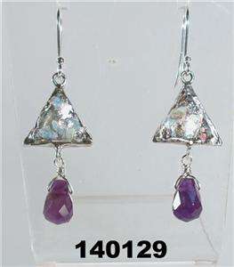 Silber Roman Glass Earrings Jewellery verre romain  