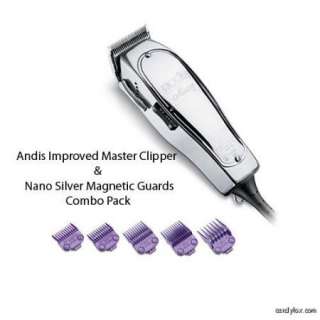 Andis Improved Master Clipper & Nano Silver Magnetic Guard Combo 