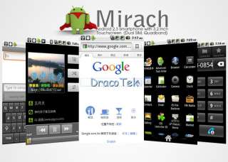 Mirach A6000 Android 2.3 Smartphone dual SIM with 3.2 inch touchscreen 