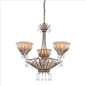   F1333AS 6 Light Barts Chandelier, Antique Silver