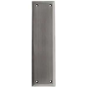  New York Push Plate In Antique Pewter.