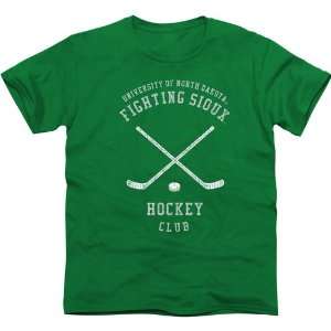  North Dakota Fighting Sioux Club Slim Fit T Shirt   Green 