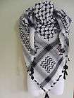 Black Arab Shemagh Head Scarf Neck Wrap Authentic Cottton Palestine 