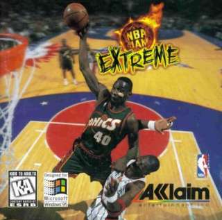 NBA Jam Extreme PC CD jammin blockin basketball game  