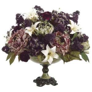    Hydrangea and Peony Faux Flower Arrangement