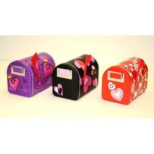 Valentine Mailbox Tin   Assorted Colors  Grocery & Gourmet 