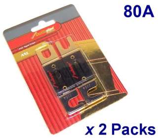 4pcs) AUDIOPIPE GOLD PLATED 80A WAFER ANL FUSES  