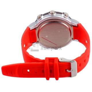 NEW RED Calorie Counter Pulse Heart Rate Excercise Wrist Watch Alarm S 