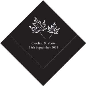  Fall Leaf Printed Napkins, beverage size, package of 100 