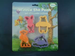 Disney Winnie the Pooh set of 4 Cookie Cutters new Last one  