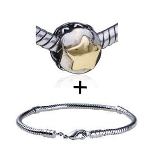   Baby European Charm Bead Bracelet Fits Pandora Charms Pugster