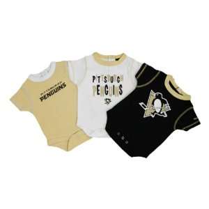    Pittsburgh Penguins Baby 3 pc Creeper Set