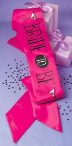 New Wilton BRIDE TO BE SASH Bachelorette Party Wedding  