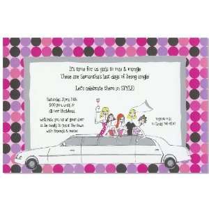  Limo Girls Bachelorette Party Invitations Health 