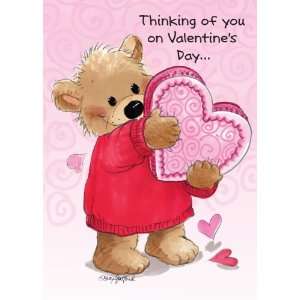 Suzys Zoo Valentines Cards 4 pack, Thinking of You on Valentines Day 