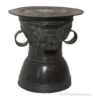 Chinese Bronze Moko Dong Son Drum / Rain Drum / China Antique  