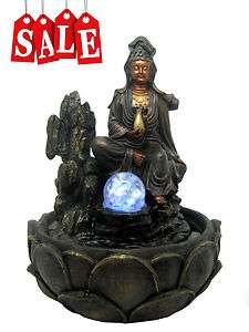 New Buddha with Ball Table Top Indoor Water Fountain  