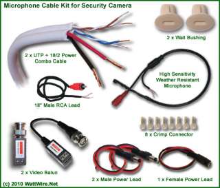 300 Camera Cable Kit With Microphone & Video Baluns  
