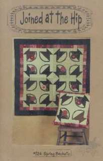 Joined at the Hip Spring Baskets Quilt Pattern block  