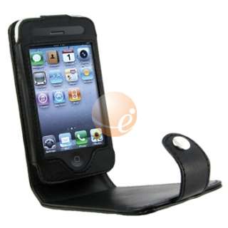 Leather Case Belt Clip+Privacy Film for iPhone 3 G 3GS  