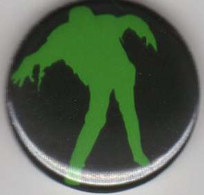 Green Monster on Black 1 Round Fridge Magnet Brand New Made In The 