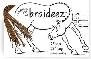 Twisteez BRAIDEEZ BRAIDING WIRE for Manes and Tails BROWN  