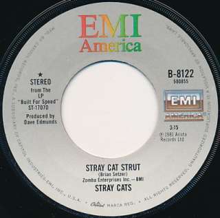 STRAY CATS Stray Cat Strut 45 rpm NM Brian Setzer  