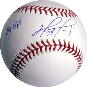  David Ortiz Autographed Baseball   Big Papi Inscription 