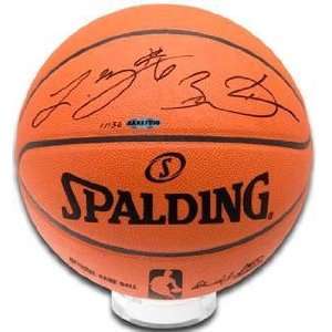   James Basketball   & DWYANE WADE UDA LE 136   Autographed Basketballs