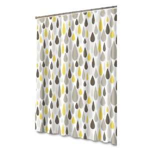    Splash Home Drips Yellow EVA Shower Curtain