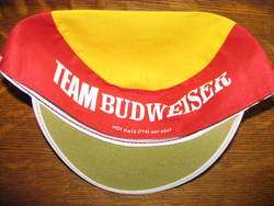 Vintage 1970s TEAM BUDWEISER MOTOCROSS EVENT HAT M  