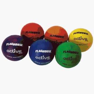  Balls Rubber Flaghouse Flying Colors Rubber Volleyball Set 