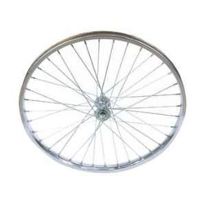  Bike  Bicycle 24 x 1.75 Steel Front Wheel 105g Chrome 
