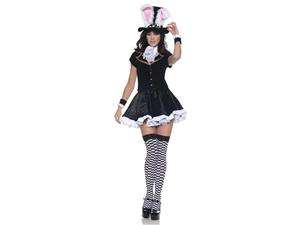   In Wonderland Totally Mad Hatter Girl Mini Dress Costume Adult Large