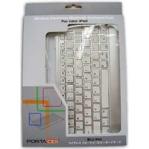 New iPad 3 Smart Cover Keyboard   Aluminum Bluetooth Wireless Keyboard 
