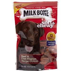  Milk Bone Chewy Treats   Filet Mignon   5.6 oz Pet 
