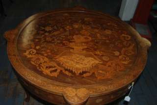 INLAID CARD TABLE THE BEST EXOTIC BIRDS FLORAL DESIGNS  