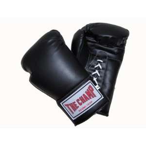 The Champ Boxing Bag Gloves Color Black, Size Small  