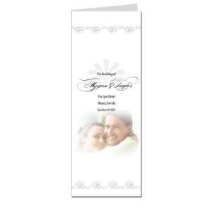  70 Wedding Programs   Greek Inlay Light