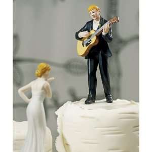  Guitar Groom Cake Topper   Hair Color Option